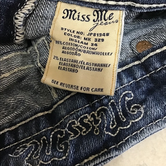 EUC Miss Me bootcut size 25 inseam 27 inches - Picture 6 of 6